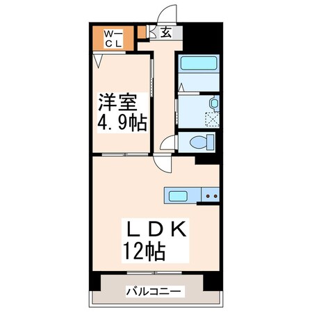 二本木口駅 徒歩6分 11階の物件間取画像